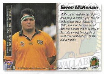 1995 Futera Rugby Union #16 Ewen McKenzie Back